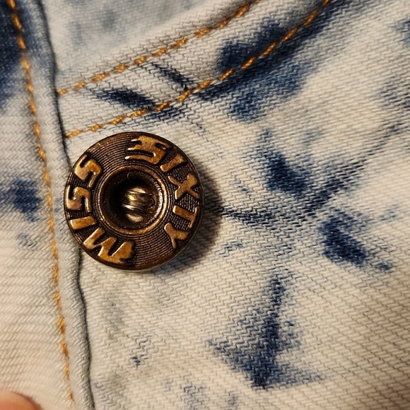 NWT Urban Outfitters Miss Sixty Denim Wrap Mini Skirt Size Large - Picture 9 of 11